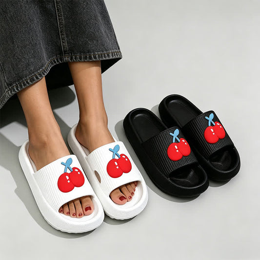 Thick Sole Cherry Comfort Slippers - image 0