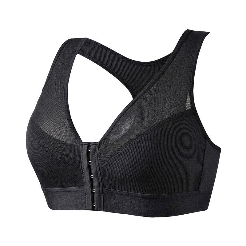 Front Closure Wireless Bra - Black - 2XL - image 11