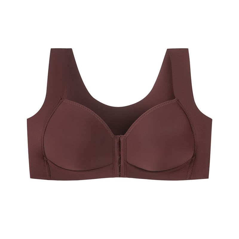 Front Closure Full Coverage Bra - Wine - 50 - D - image 9