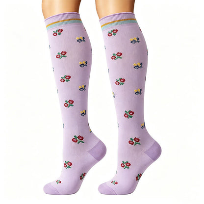 small flower Compression Socks(6 Pairs) - image 4