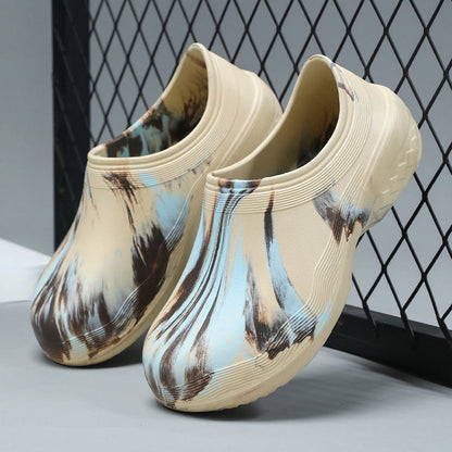 Plus Size  Lightweight Work Shoes - Khaki - EU44-45(US10-11) - image 10