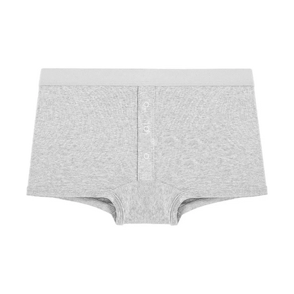 Soft Button Front Panty(2 Packs) - Grey - 2XL - image 6