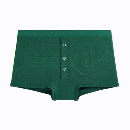 Soft Button Front Panty(2 Packs) - Green - 2XL - image 5