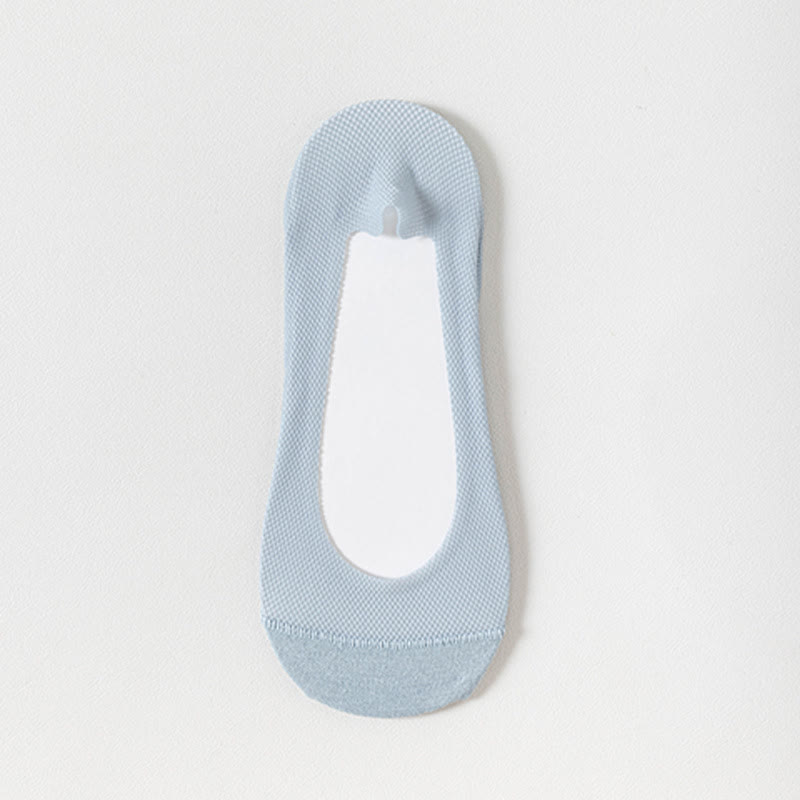 Breathable Invisible No Show Socks(7 Pairs) - Blue - EU39-44(US6.5-9.5) - image 3