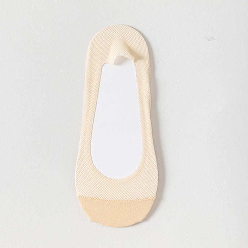 Breathable Invisible No Show Socks(7 Pairs) - Nude - EU39-44(US6.5-9.5) - image 8