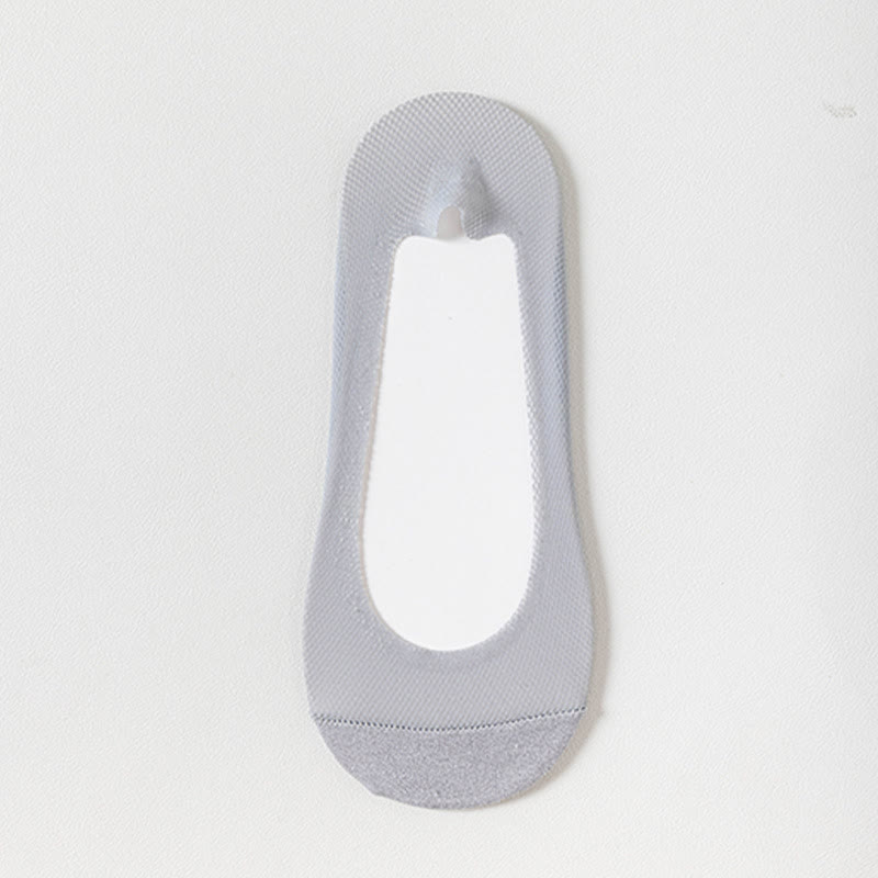 Breathable Invisible No Show Socks(7 Pairs) - Grey - EU39-44(US6.5-9.5) - image 5