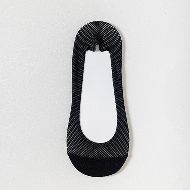 Breathable Invisible No Show Socks(7 Pairs) - Black - EU39-44(US6.5-9.5) - image 6