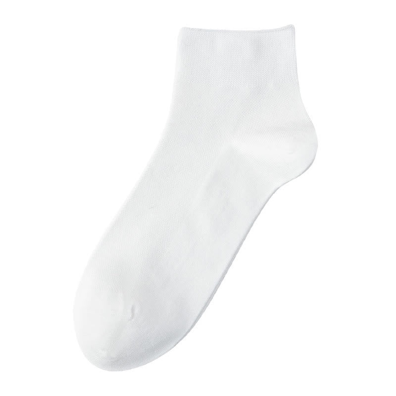 Breathable Cotton Quater Socks(3 Pairs) - White - EU39-44(US6.5-9.5) - image 2