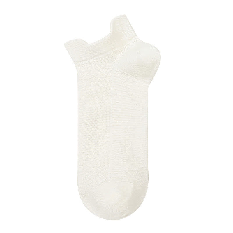 Breathable Cotton Quarter Socks (3 Pairs) - White - EU40-45 (US7-12) - image 3