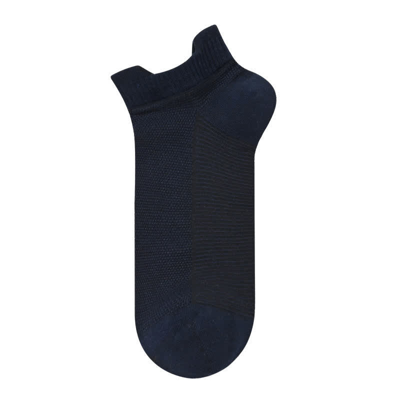 Breathable Cotton Quarter Socks (3 Pairs) - MidnightBlue - EU40-45 (US7-12) - image 2