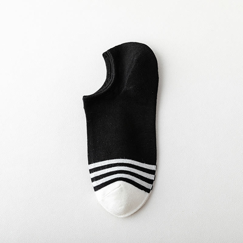 Bamboo Colorblock No Show Socks(5 Pairs) - B - EU39-44(US5-10) - image 3