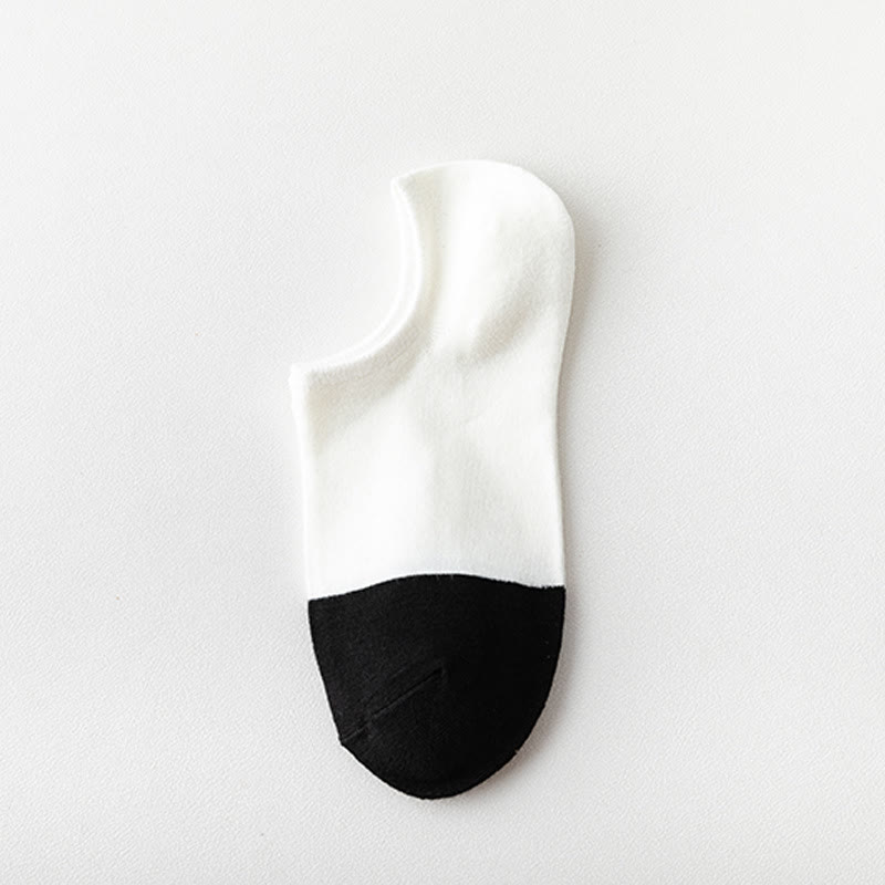 Bamboo Colorblock No Show Socks(5 Pairs) - C - EU39-44(US5-10) - image 4