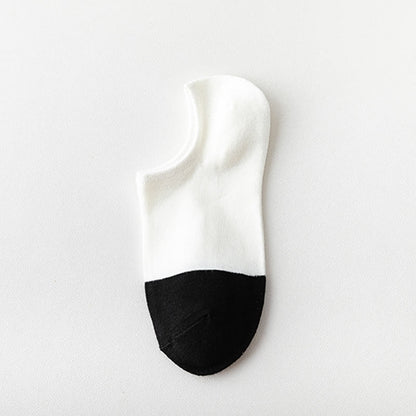 Bamboo Colorblock No Show Socks(5 Pairs) - C - EU39-44(US5-10) - image 4