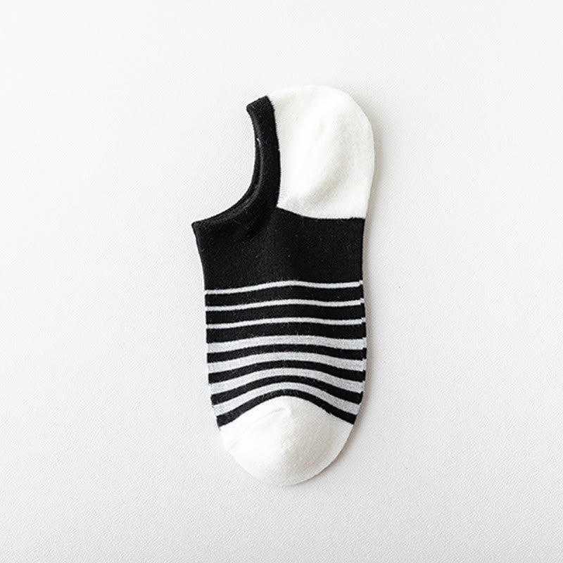 Bamboo Colorblock No Show Socks(5 Pairs) - D - EU39-44(US5-10) - image 5