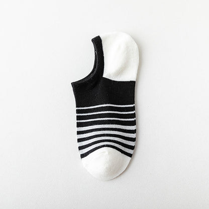 Bamboo Colorblock No Show Socks(5 Pairs) - D - EU39-44(US5-10) - image 5