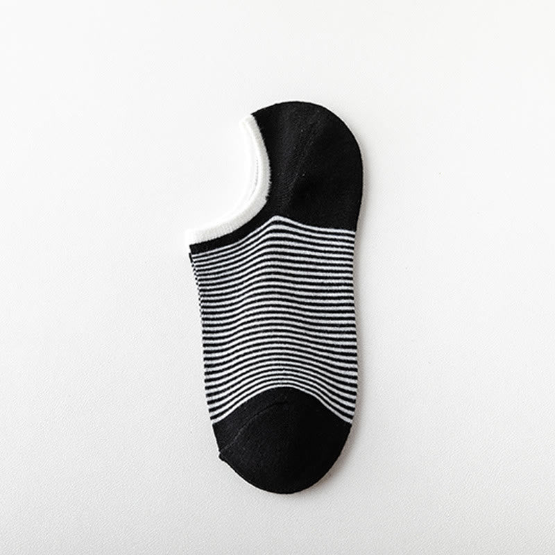 Bamboo Colorblock No Show Socks(5 Pairs) - E - EU39-44(US5-10) - image 6