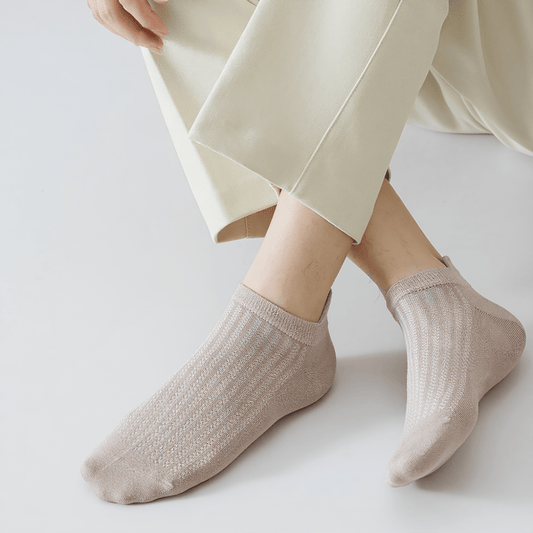 Bamboo Mesh No Show Socks(5 Pairs) - image 0