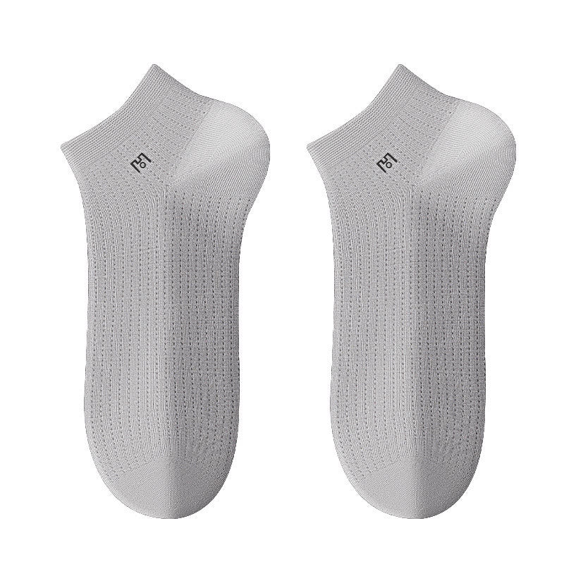 Breathable Ankle Socks(5 Pairs) - LightGray - EU39-44(US5-10) - image 5