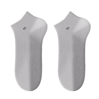 Breathable Ankle Socks(5 Pairs) - LightGray - EU39-44(US5-10) - image 5