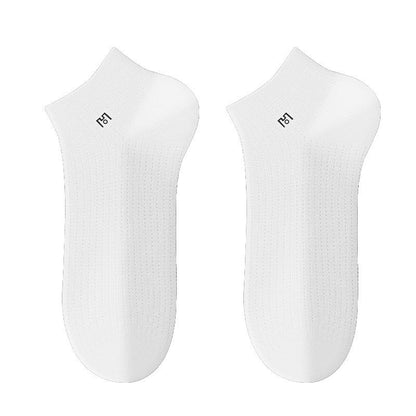 Breathable Ankle Socks(5 Pairs) - White - EU39-44(US5-10) - image 2