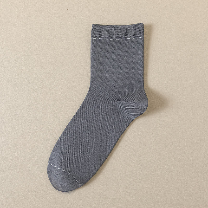 Breathable Quarter Socks(3 Pairs) - Dark Grey - EU39-44(US5-10) - image 5