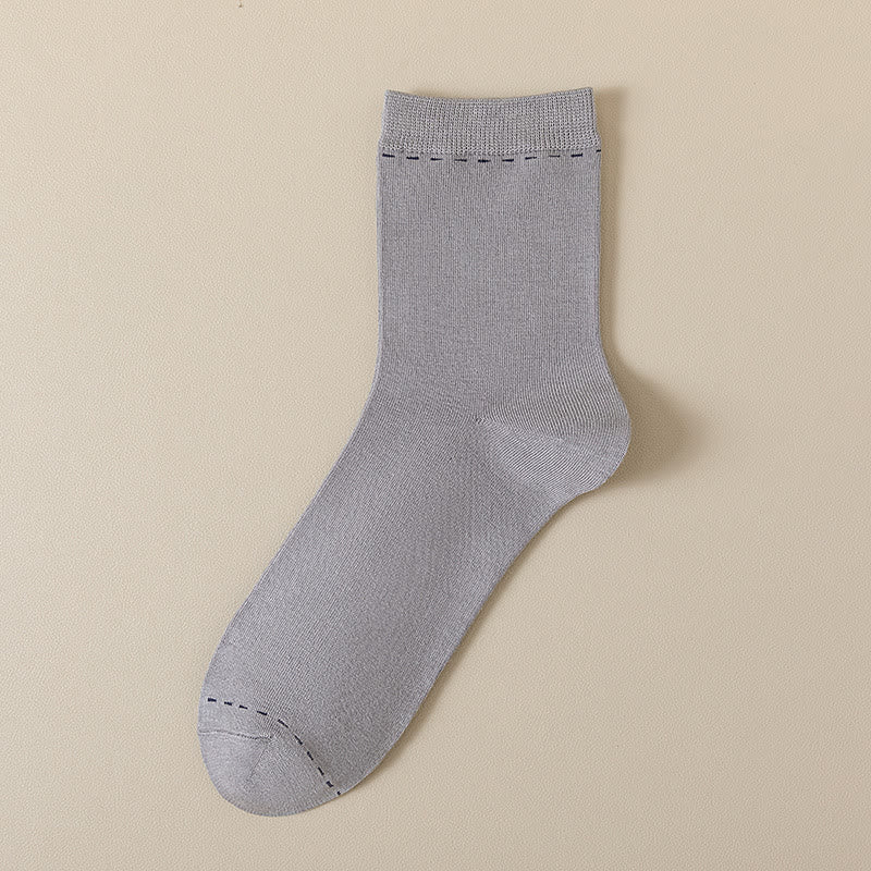 Breathable Quarter Socks(3 Pairs) - Light Gray - EU39-44(US5-10) - image 4