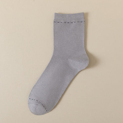 Breathable Quarter Socks(3 Pairs) - Light Gray - EU39-44(US5-10) - image 4
