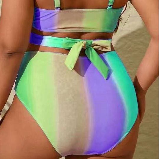 Tie Rainbow Print Bikini Set - image 2