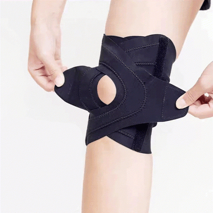 Adjustable Open Patella Knee Brace - Black - L - image 3
