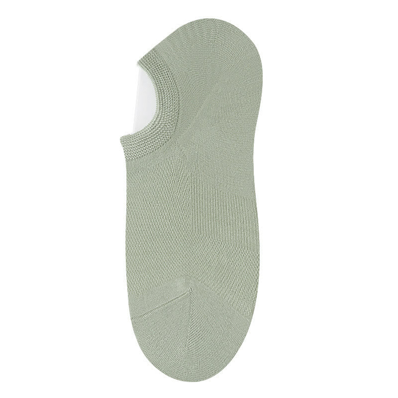 Bamboo Invisible No Show Socks (10 Pairs) - Green - EU36-40(US3-7) - image 5