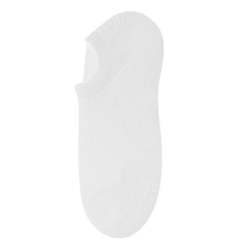 Bamboo Invisible No Show Socks (10 Pairs) - White - EU36-40(US3-7) - image 1