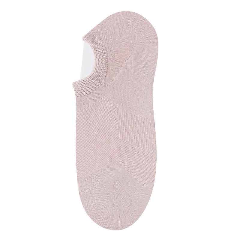 Bamboo Invisible No Show Socks (10 Pairs) - Pink - EU36-40(US3-7) - image 7