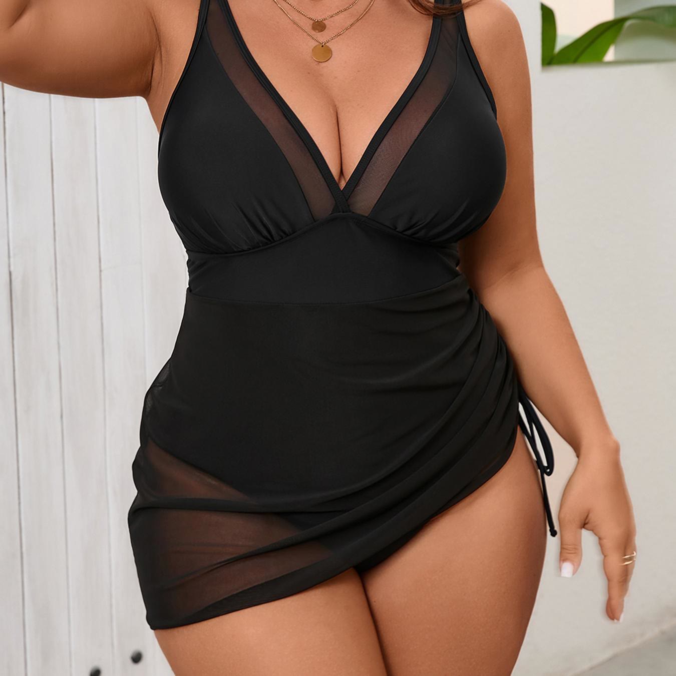 Wrap‑Style Swimwear - Black - XXXXXXL - image 1