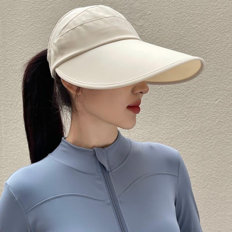 Casual Foldable Packable Cooling Sun Hat - Beige - One Size - image 5