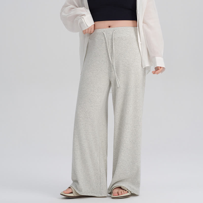 Flow Soft Yoga Wide Leg Pants - Grey - XXXXXXL - image 4