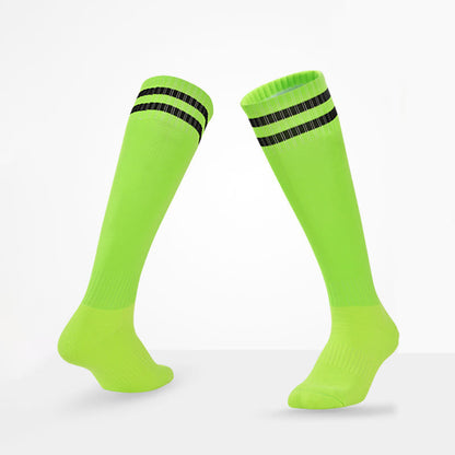 Breathable Soccer Knee High Socks(5 Pairs) - Light Green - EU39-44(US6-10 - image 17