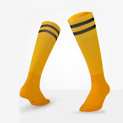 Breathable Soccer Knee High Socks(5 Pairs) - Yellow - EU39-44(US6-10 - image 20