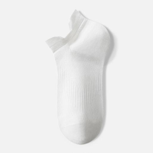 Breathable Cotton No Show Socks(3 Pairs) - White - EU39-44(US6-10) - image 5