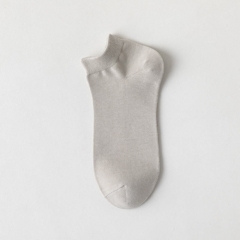 Soft Cotton Ankle Socks(5 Pairs) - Grey - EU39-44(US6-10) - image 6