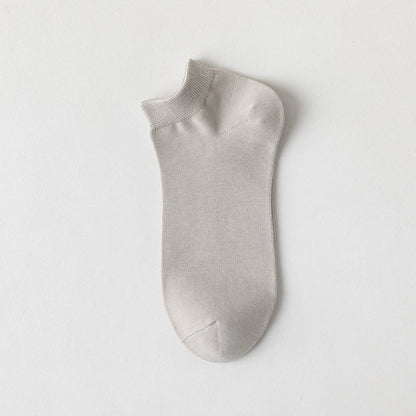 Soft Cotton Ankle Socks(5 Pairs) - Grey - EU39-44(US6-10) - image 6