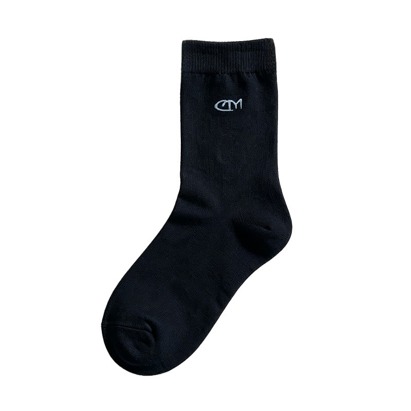 Classic Cotton Blend Quarter Socks(5 Pairs) - Blue - EU39-44(US6-10) - image 4
