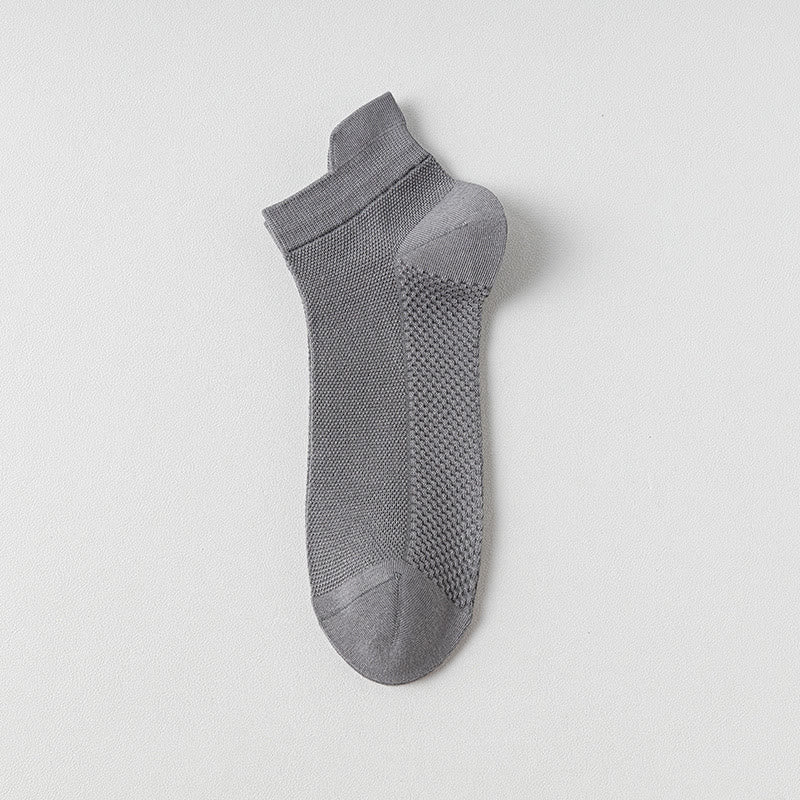 Breathable Cotton Ankle Socks(7 Pairs) - Dark Grey - EU39-44(US6-10) - image 7