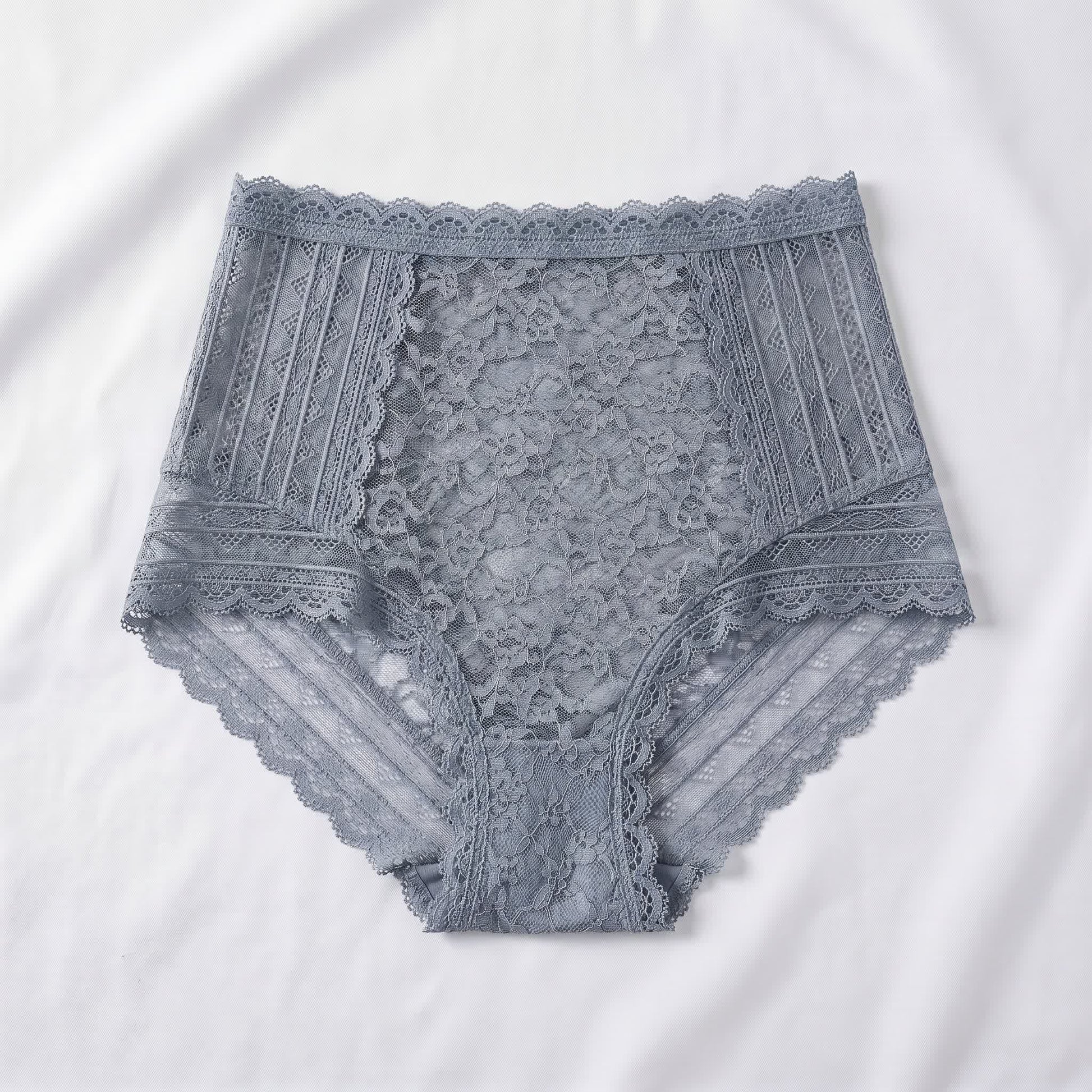 Full Lace Panty(2 Packs) - Grey - 5XL - image 2