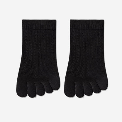 Breathable Mesh Alignment Socks(4 Pairs) - Black - EU36-40(US3-7) - image 16