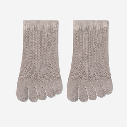 Breathable Mesh Alignment Socks(4 Pairs) - Coffee - EU36-40(US3-7) - image 17
