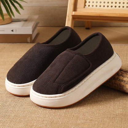 Plus Size Cushioned Sole Slippers - Coffee - EU45-46(US10-11) - image 14