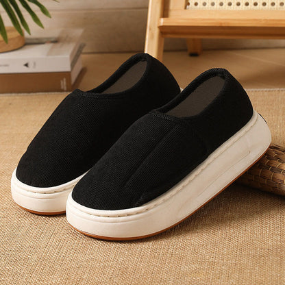 Plus Size Cushioned Sole Slippers - Black - EU45-46(US10-11) - image 15