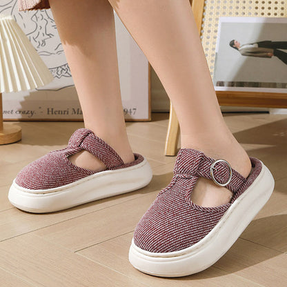 Plus Size Cozy Thick Sole Slippers - image 1