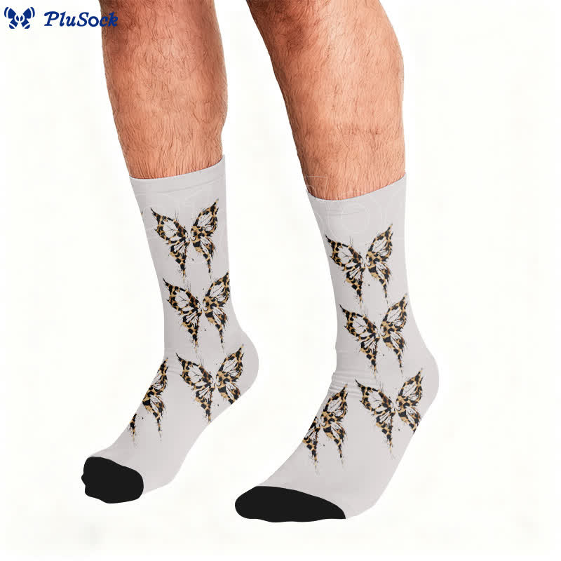 Leopard Butterfly Heart Socks - image 2