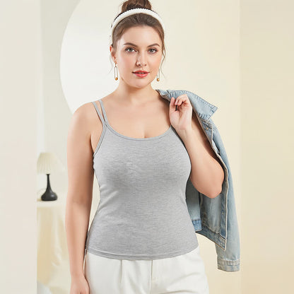 Plus Size Modal Layering Criss-cross Back Tank Top - image 0